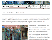 Tablet Screenshot of fusionartsmuseum.org